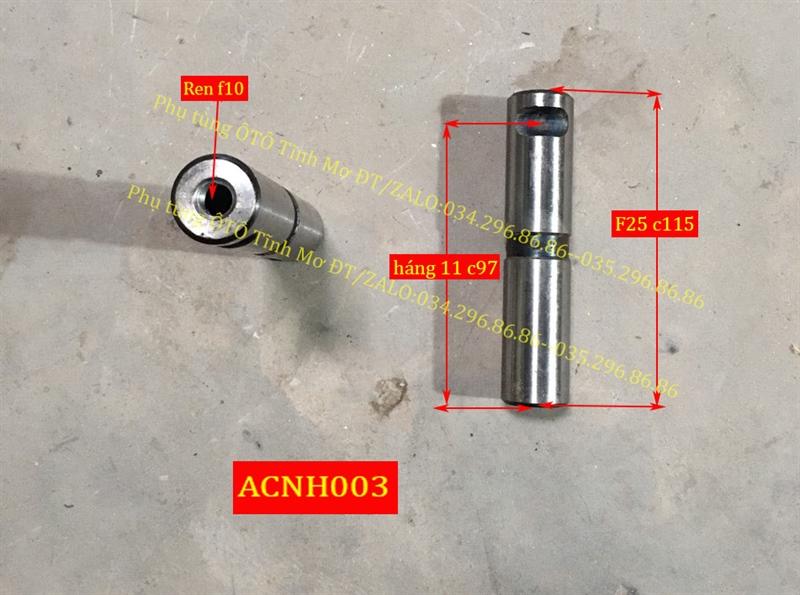 Ắc nhíp F25 dài 110 không ren
