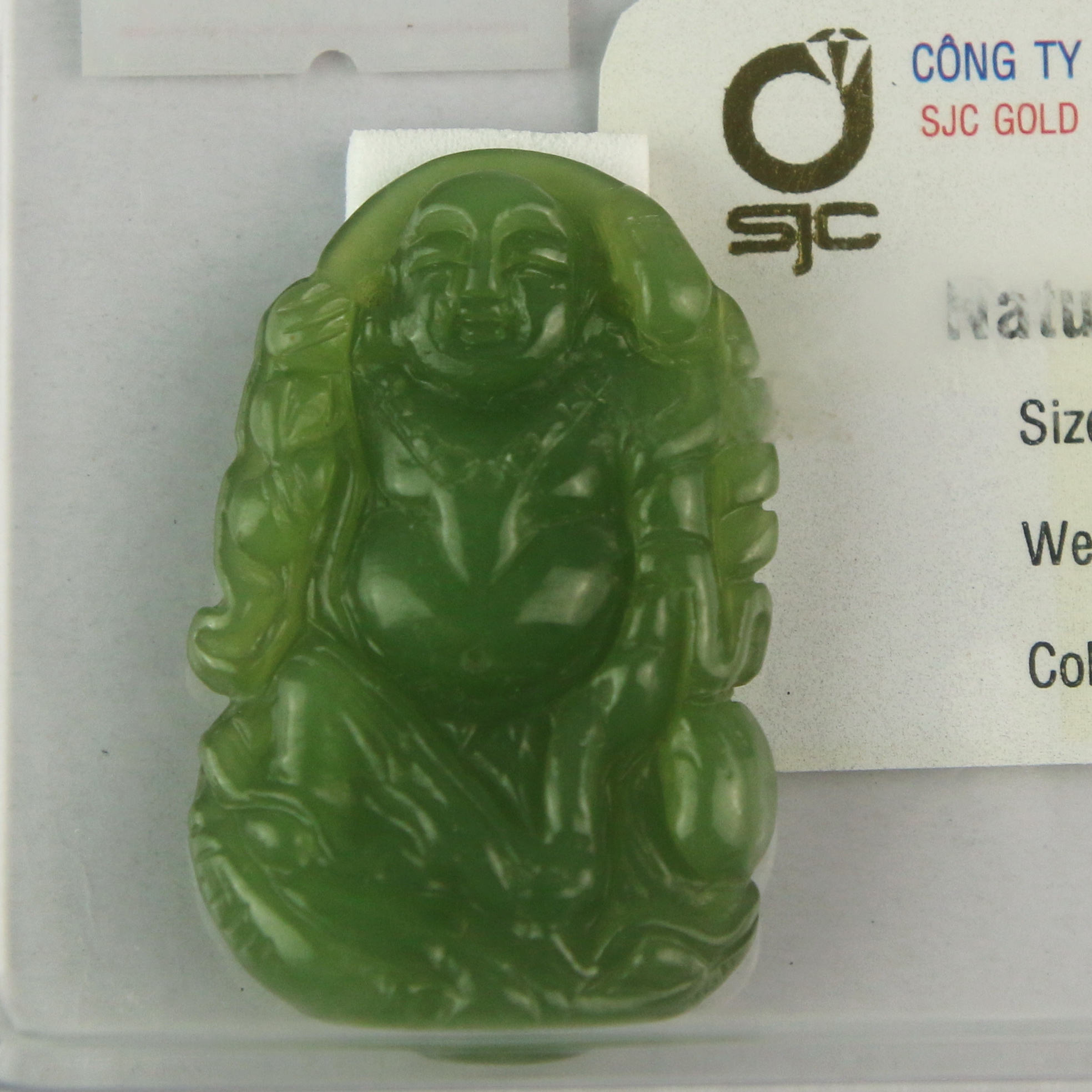 Tượng Phật Ngọc Bích - Tượng Phật Phong Thủy - Đá Phong Thủy Ngọc Bích - Phật Di Lặc J45574