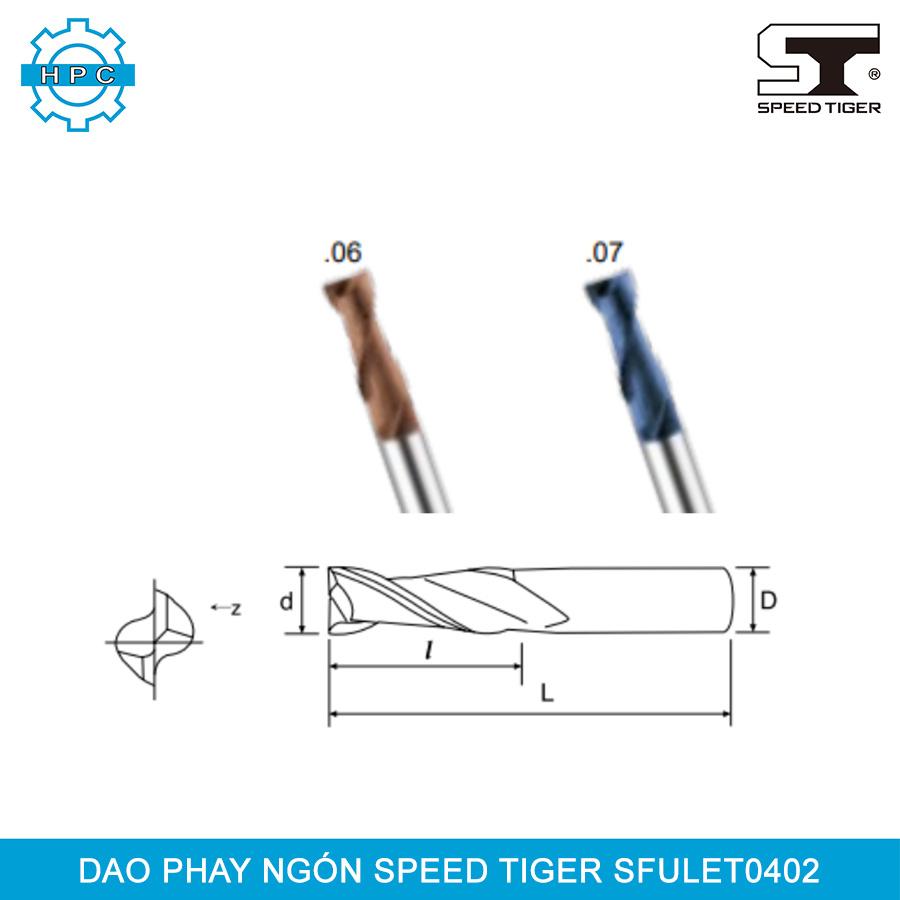 Dao phay vuông Speed Tiger SFULET0402