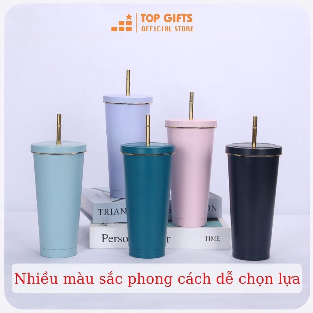 Ly giữ nhiệt, cốc giữ nhiệt Chiplife Holic Coffee cao cấp 500ml | Tặng kèm ống hút cao cấp và cọ rửa