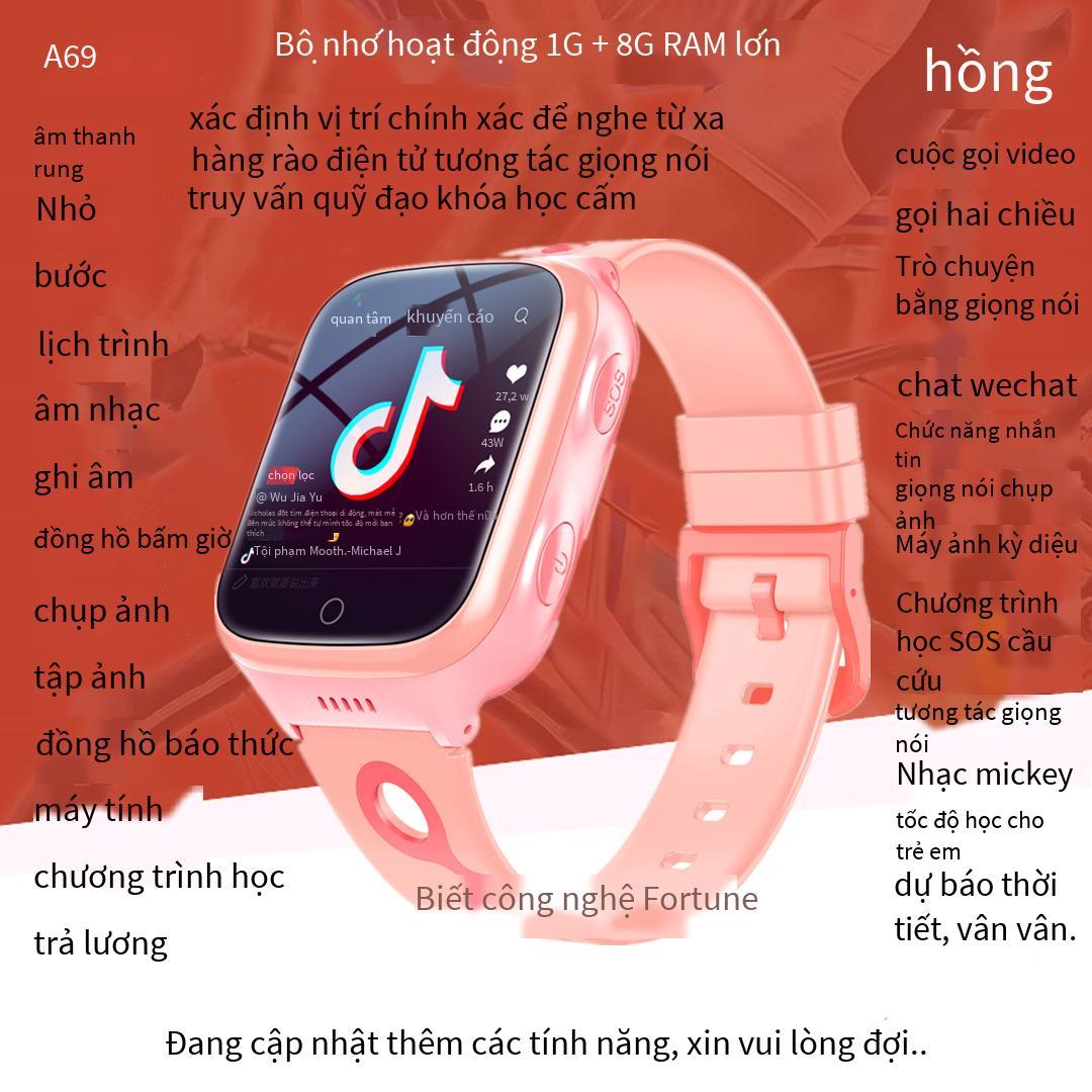 Ưu đãi đặc biệt WeChat rung 4G đầy đủ Netcom điện thoại thông minh trẻ em xem video định vị học sinh tiểu học thiên tài thanh toán A69