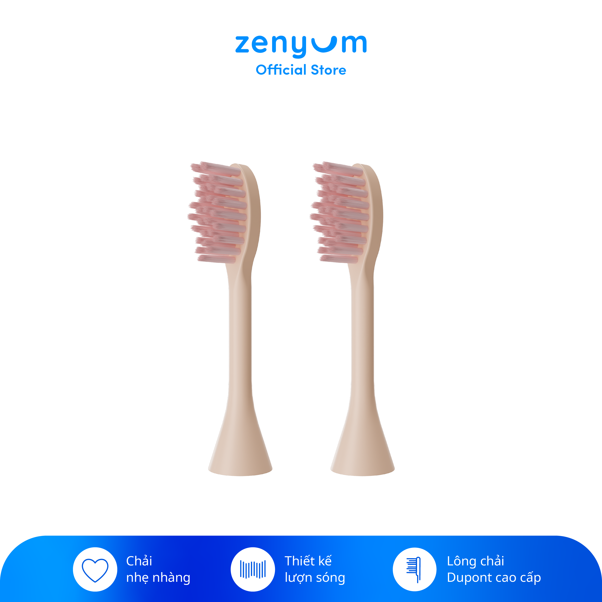 Bộ 2 Đầu thay thế bàn chải điện ZenyumSonic Spark