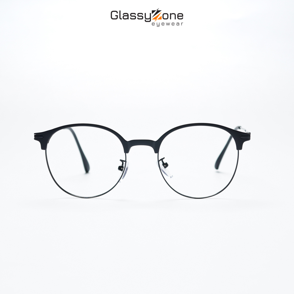 Gọng kính cận, Mắt kính giả cận nhựa dẻo Form Tròn Unisex Nam Nữ Anselm - GlassyZone