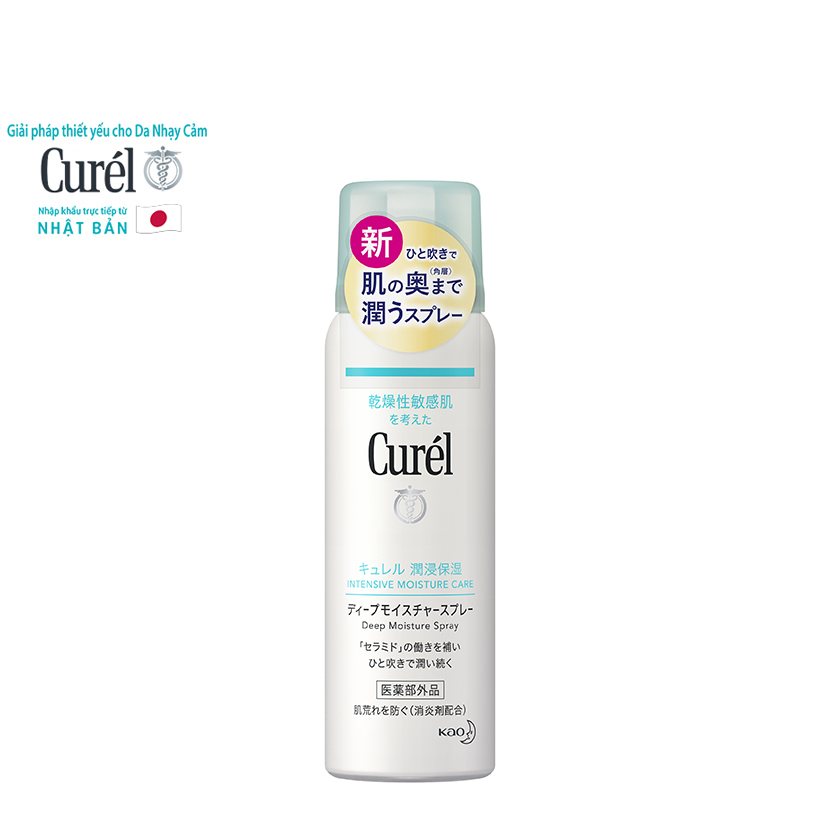Xịt dưỡng da cấp ẩm chuyên sâu Curél Intensive Moisture Care Deep Moisture Spray 60g