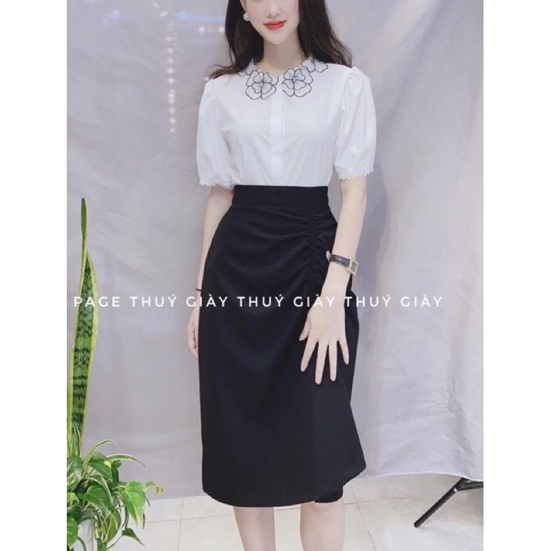 Siêu hotÁo sơ mi trắng trơn- phối ren nhiều kiểu siêu xinhhàng thiết kế