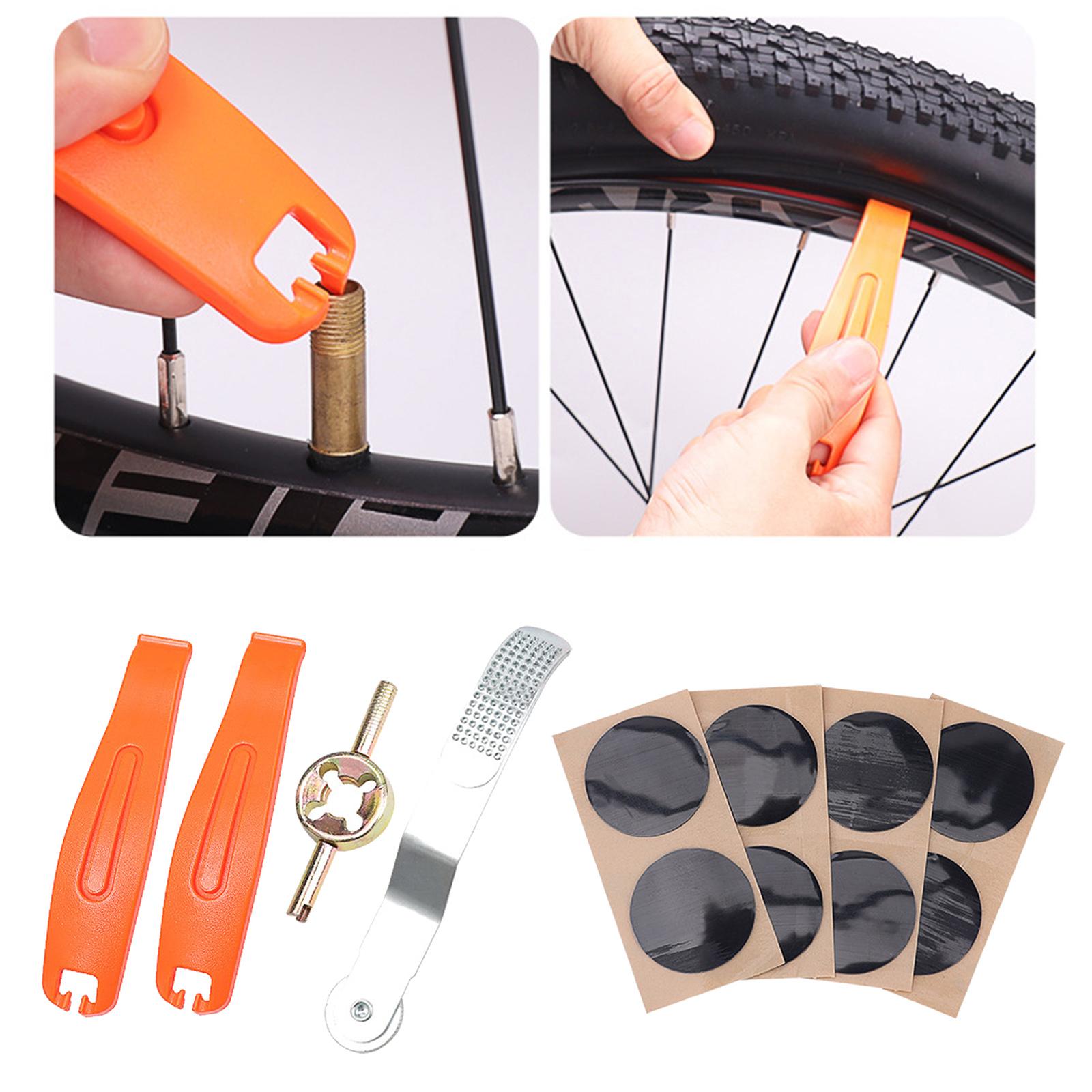 Multifunction Bike Inner Tube Repair Kit Handy Maintenance Set for Road Mountain Bikes
