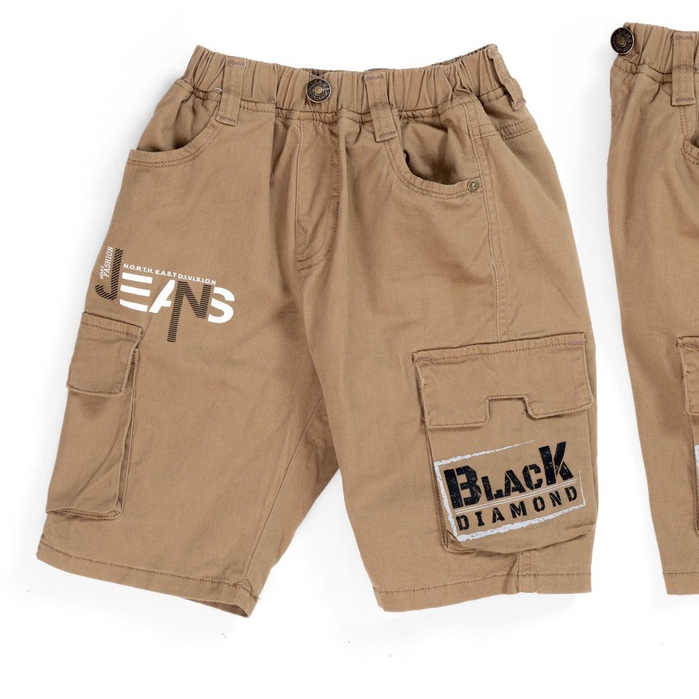 Quần Kaki bé trai size đại 8-16 tuổi túi hộp in chữ JEANS, Quần ngố cho bé vải mềm kiểu dáng khỏe khắn thời trang