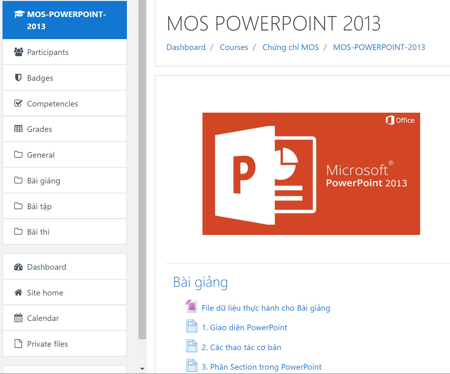 Hình ảnh Khóa học Online Luyện thi chứng chỉ MOS PowerPoint 2013