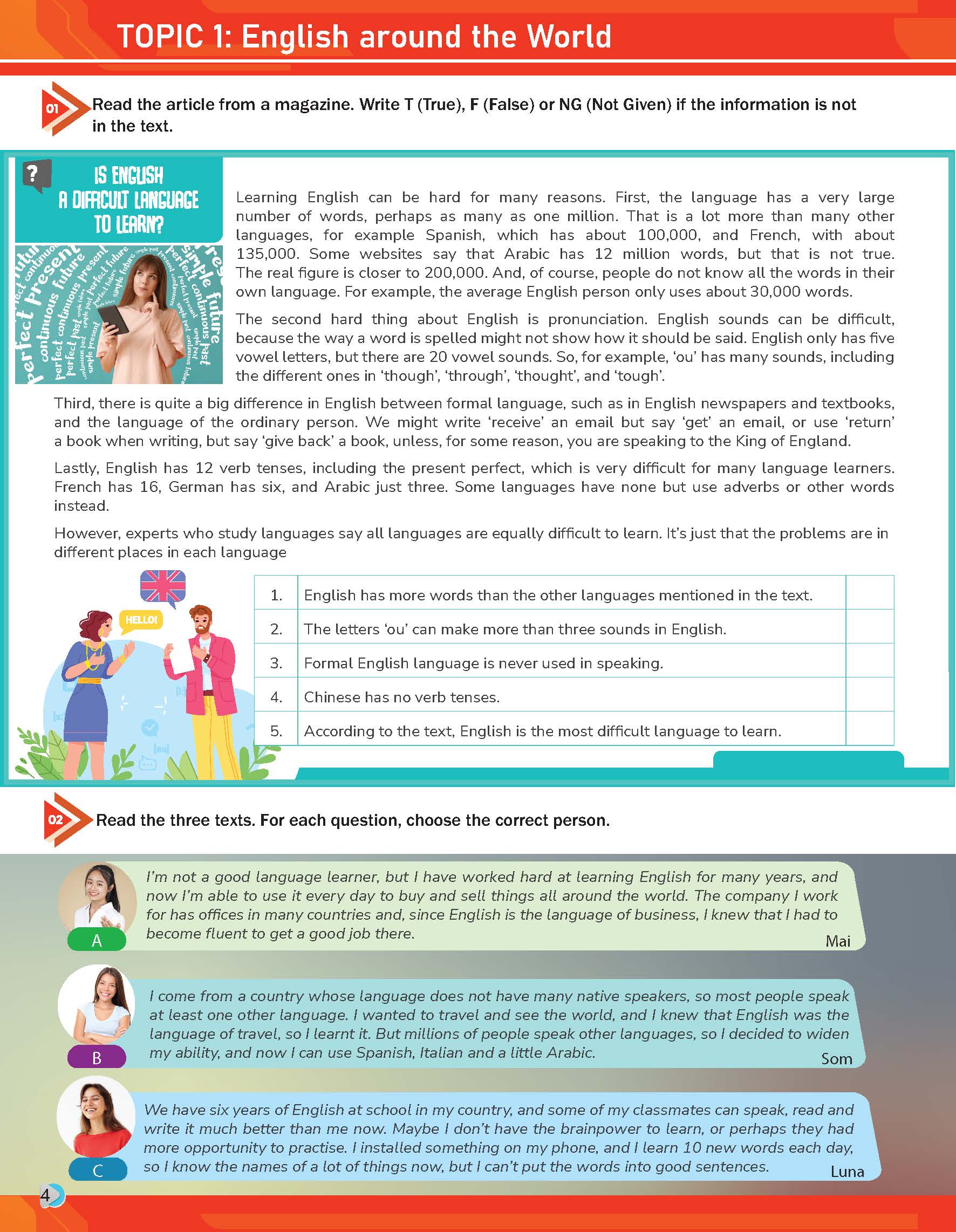 TĂNG CƯỜNG KĨ NĂNG ĐỌC, NGHE VÀ GIAO TIẾP TIẾNG ANH LỚP 9