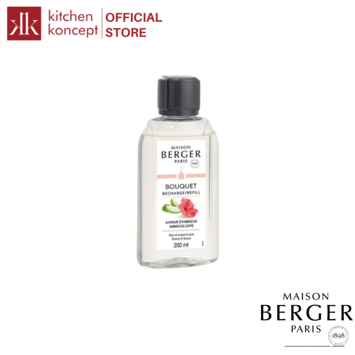 Maison Berger - Tinh dầu khuếch tán hương Hibiscus Love - 200ml