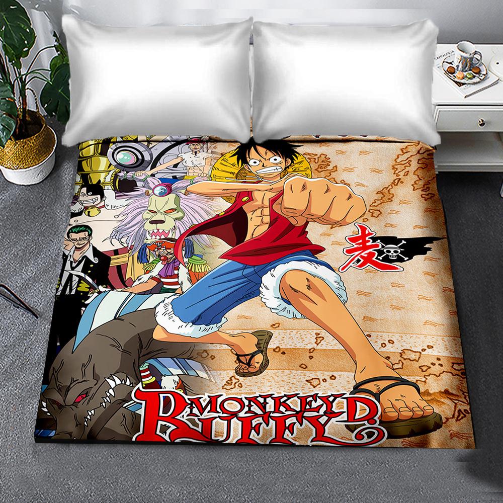 Nhật Bản Hoạt Hình Anime Luffy Xay Thịt Phẳng Tờ Một Mảnh Bộ Chăn Ga Gối Giường Chăn Ga Gối Lót Cho Vua Size Trẻ Em Quà Tặng bộ Chăn Ga Gối