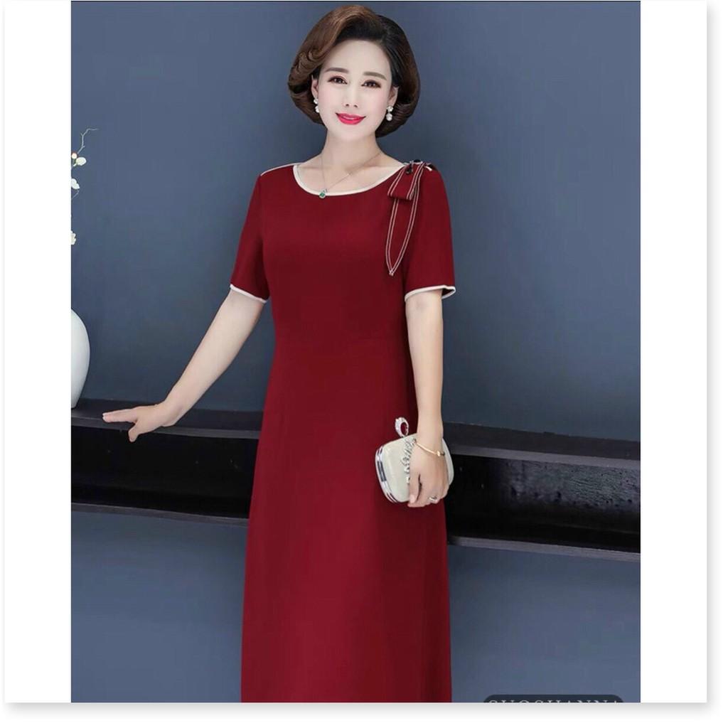 ĐẦM COTTON LẠNH SUÔNG VAI NƠ CÀI PHỤ KIỆN THỜI TRANG KING STORE