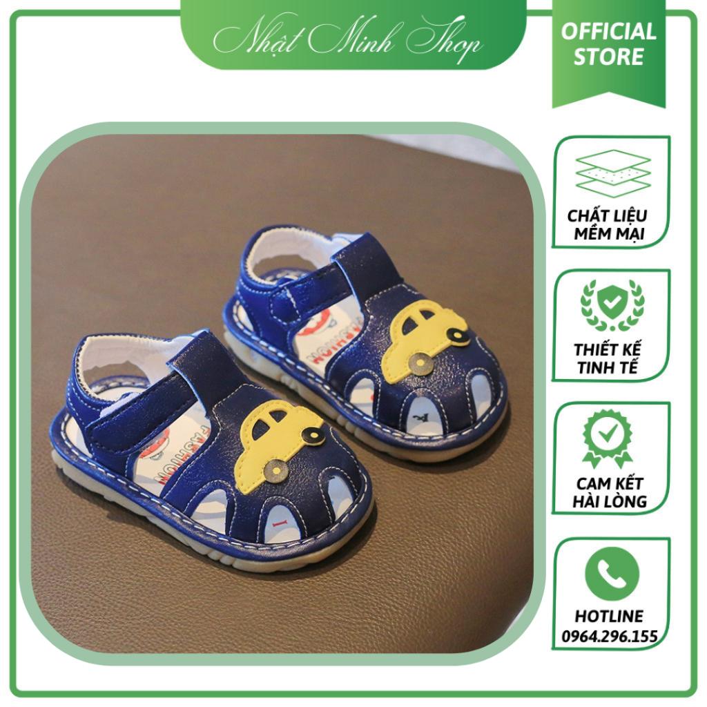 Sandal ,Dép Rọ Cao Su Siêu Mềm Cho Bé In Hình Ô Tô Ngộ Nghĩnh Quai Dán Phía Sau Vô Cùng Tiện Lợi - 048