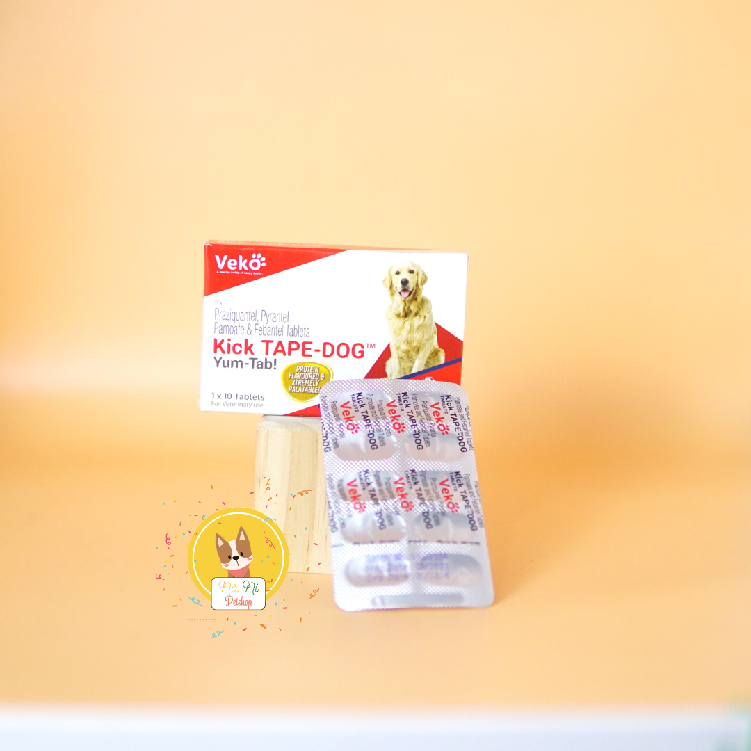 Kick tape - Dog viên xổ giun sán trên Chó (1 viên)