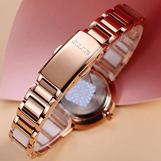 Đồng Hồ Nữ Chính Hãng Julius Cao Cấp Dây Thép Kim Loại Chống Nước Kính Khoáng Đường Kính 30mm JA-1209