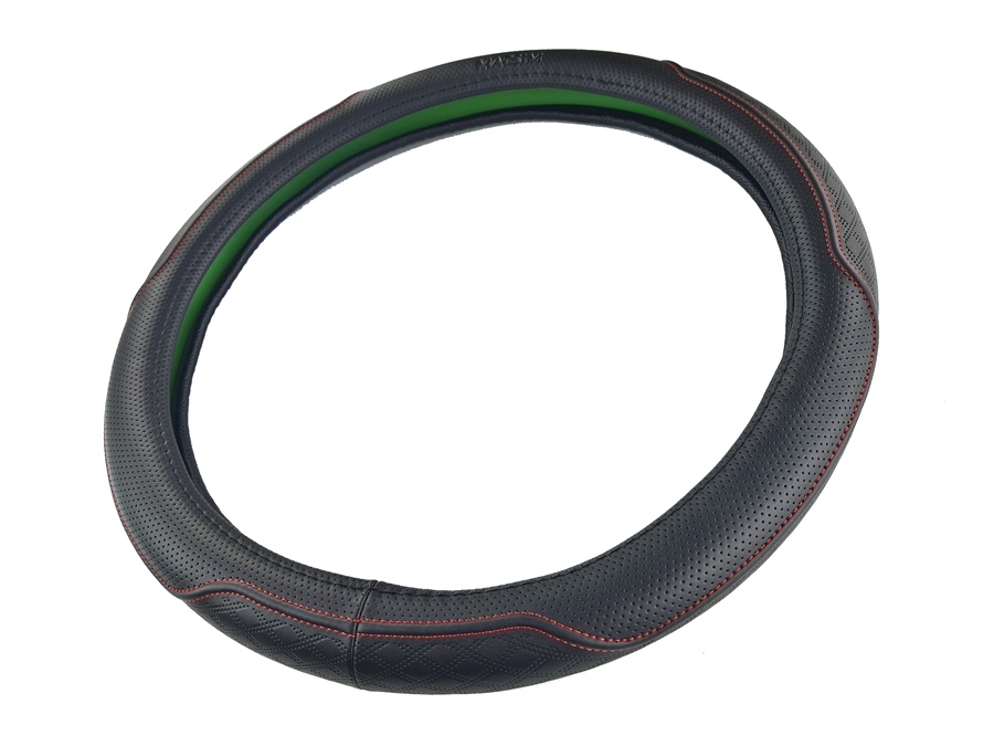 Bọc vô lăng cao cấp Macsim mã L612 mới chất liệu da thật - Khâu tay 100% size M màu be, mầu đen,mầu ghi