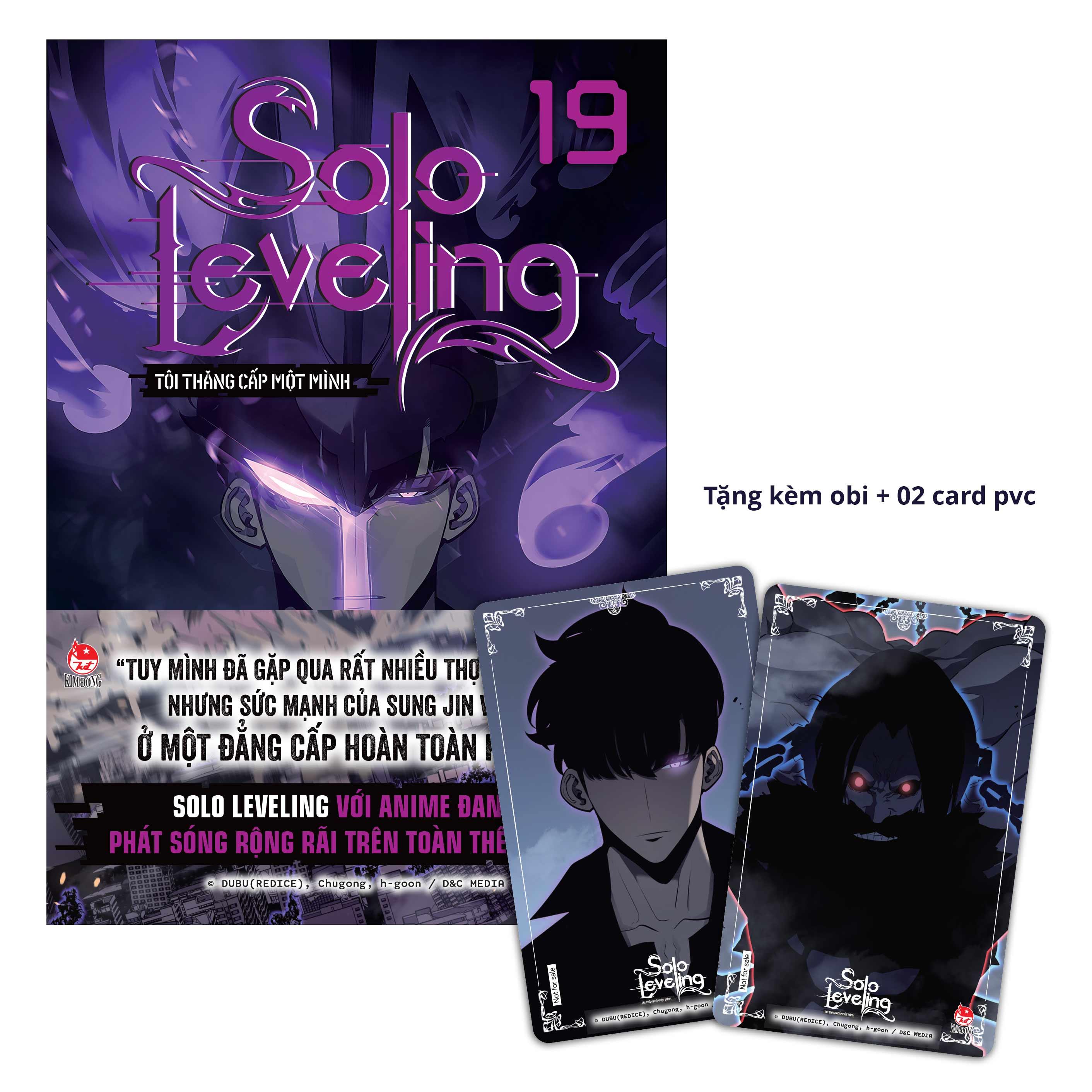 Sách - Solo Leveling - Tôi Thăng Cấp Một Mình - Tập 19 - Tặng Kèm Obi + 2 PVC Card
