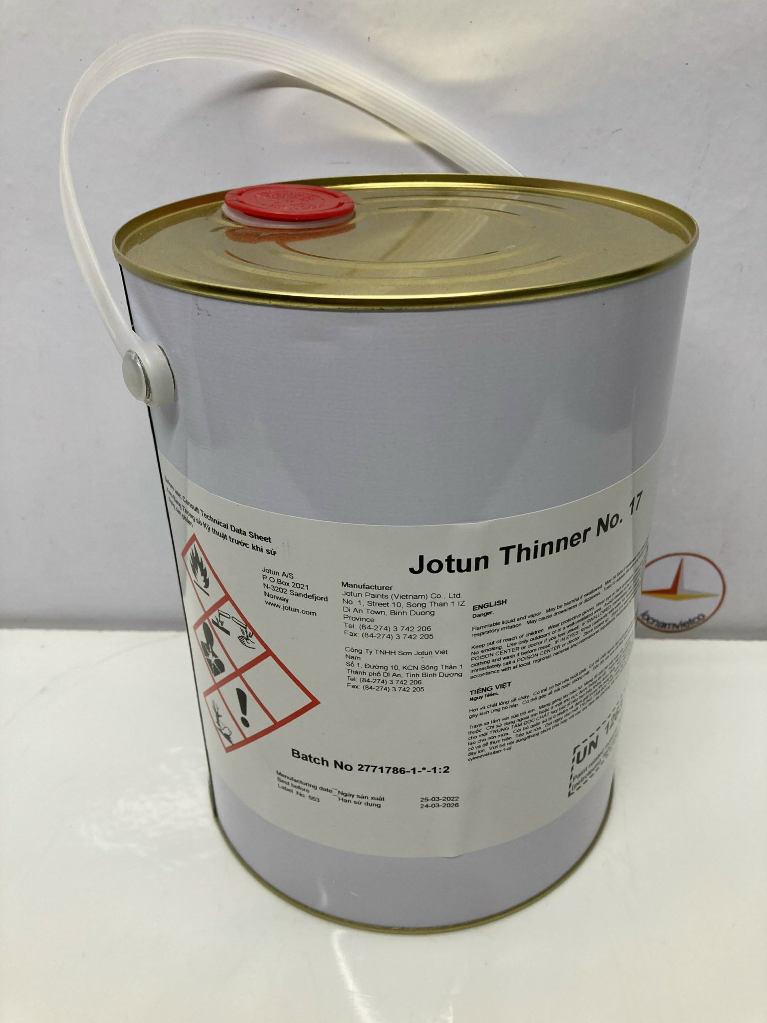 Dung môi pha sơn Jotun Thinner No 17 _ 5L