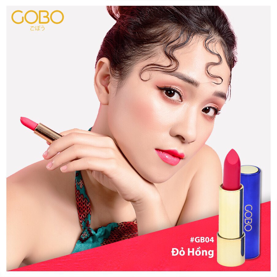 Son GOBO màu thực phẩm, không chì - 100% thiên nhiên giúp Môi mềm mại, tươi tắn, bền màu mà không làm thâm môi - Vị cam ngọt - Son COCAYHOALA