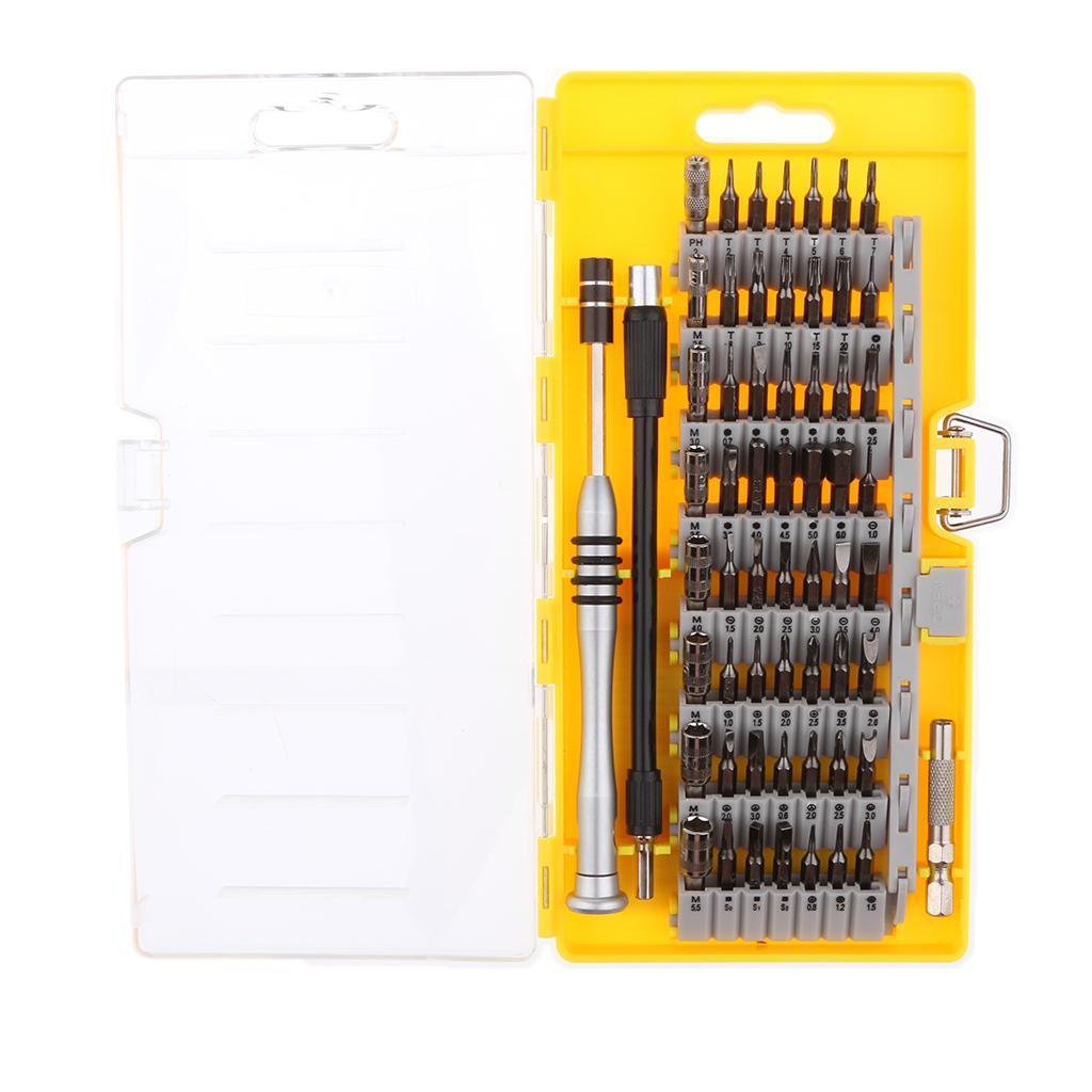 60 in 1 S2 Steel Precision Screwdriver Nutdriver Bit Repair Tools Kit Sets