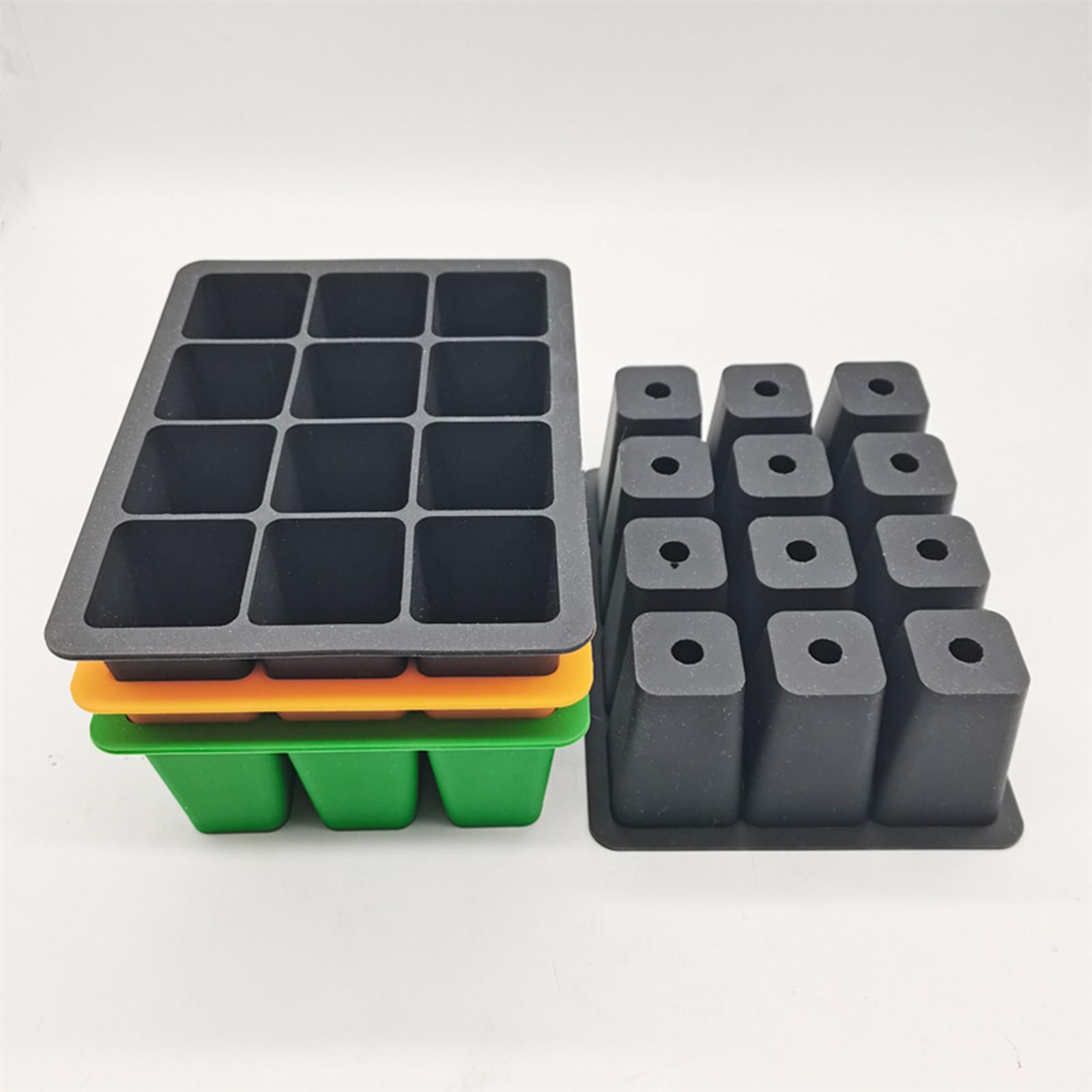 12 Cell Seedling Starting Tray Silicone for Garden Workers