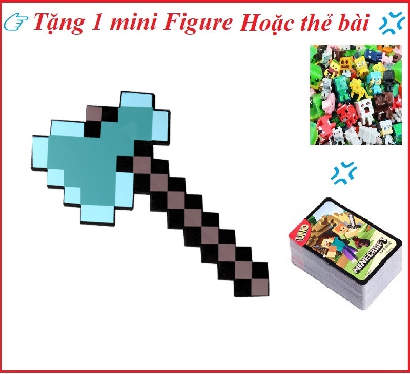 Đồ chơi trong game Minecraft giá rẻ cực đẹp ( Vu khí, Nhồi Bông, Đèn Đuốc, Mô hình) - Súng dài kim cương