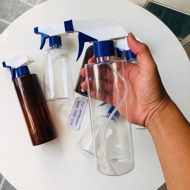 Chai nhựa pet bóp xịt phun sương, chai nhựa 100ml/ 200ml/ 300ml/ 500ml xịt tóc