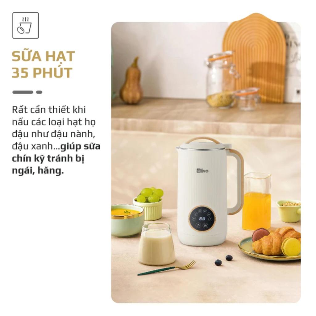 Máy Làm Sữa Hạt Đa Năng Olivo Cb400, 750W-600ml, Vận Hành Êm Ái, Hàng Chính Hãng