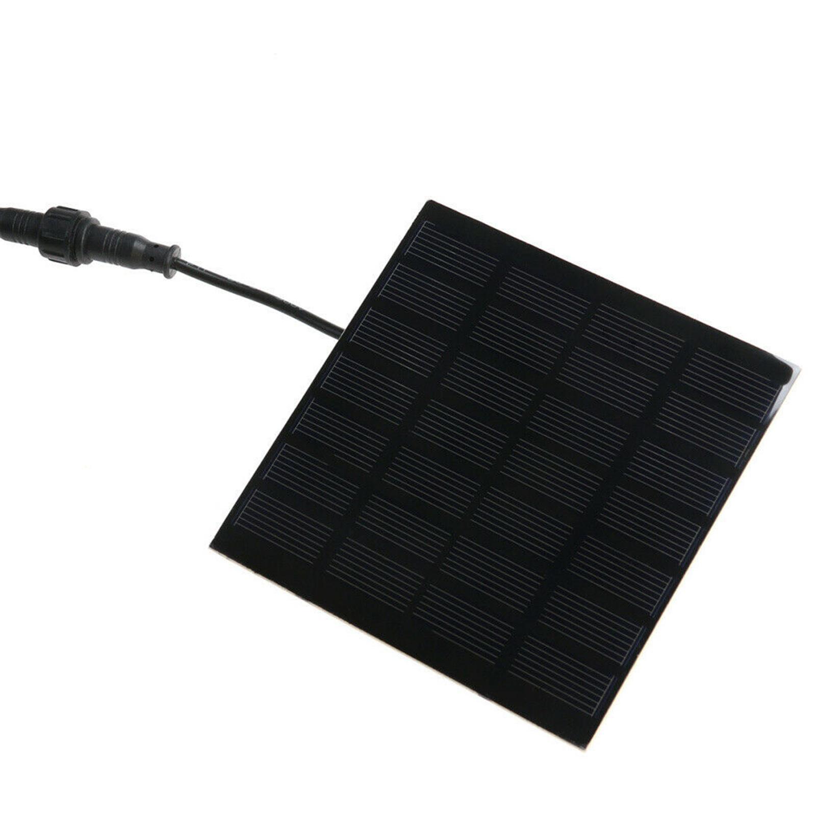 Solar Fountain Panel Water Pump for Birdbath Pool Solar Panel Power 1.5W