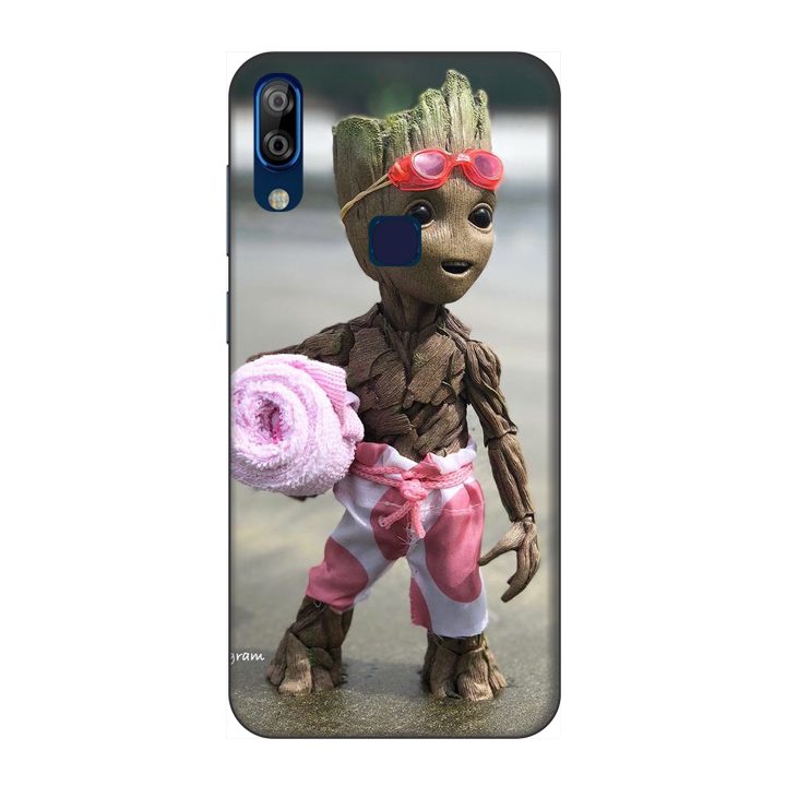 Ốp lưng điện thoại VSMART ACTIVE 1 PLUS viền silicon dẻo TPU hình Baby Groot - Hàng chính hãng