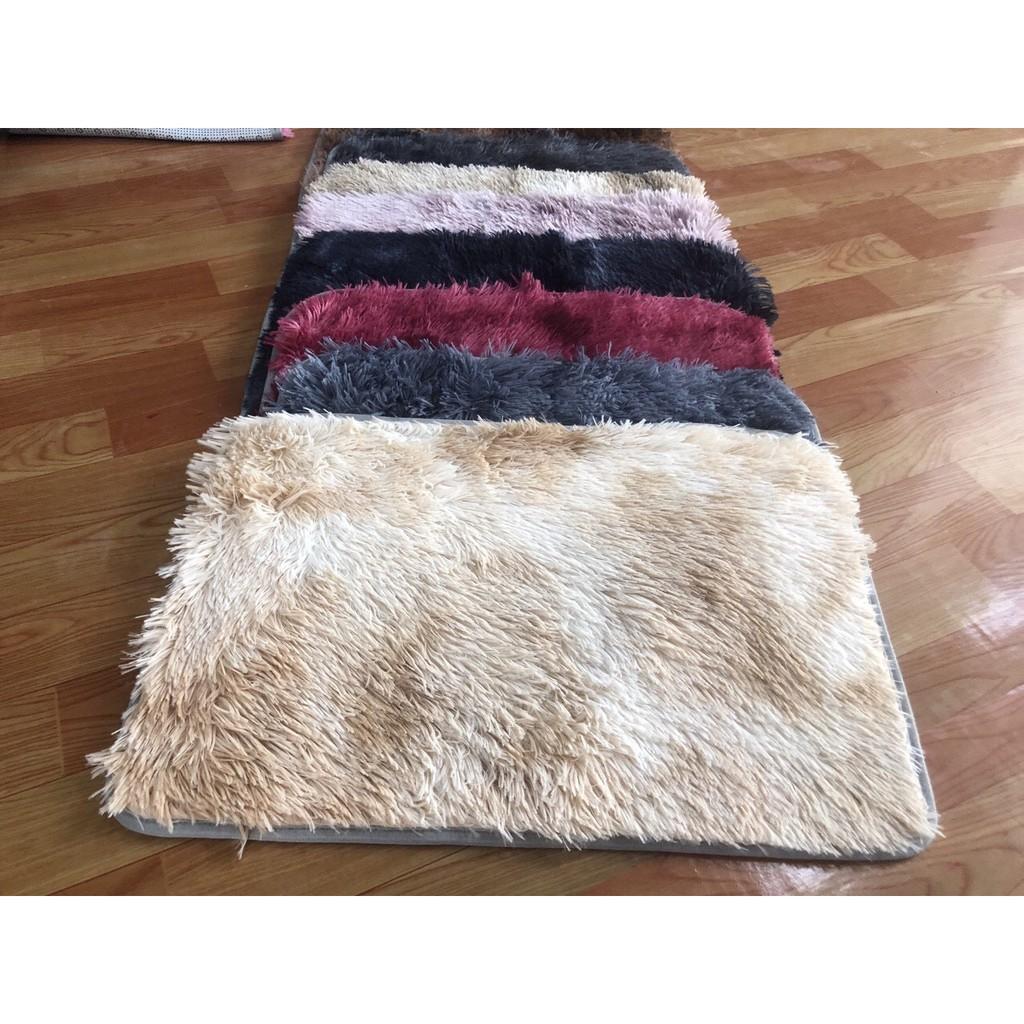 Thảm loang lông tròn trang trí phòng khách hoặc chụp mẫu decor đường kính 1m