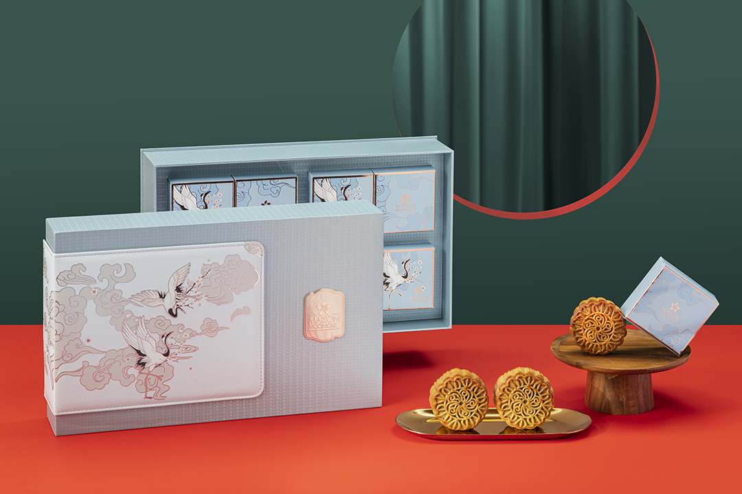 Bánh Trung Thu Maison Mooncake Hộp Nồng Nàn Xanh 8 Bánh 80gr