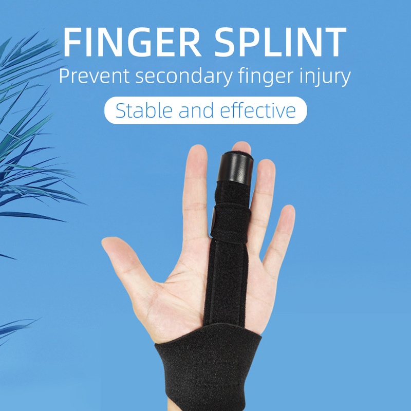 1PCS giảm đau bằng nhôm ngón tay bảo vệ gãy xương brace Hỗ trợ sửa chữa với bộ bảo vệ băng đeo băng có thể điều chỉnh Color: Wrist guard
