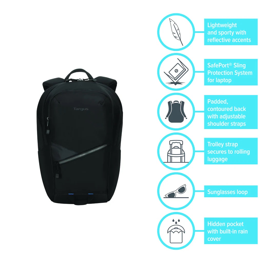 Ba lô dành cho Laptop 15.6″ Targus Transpire Compact - Hàng Chính Hãng