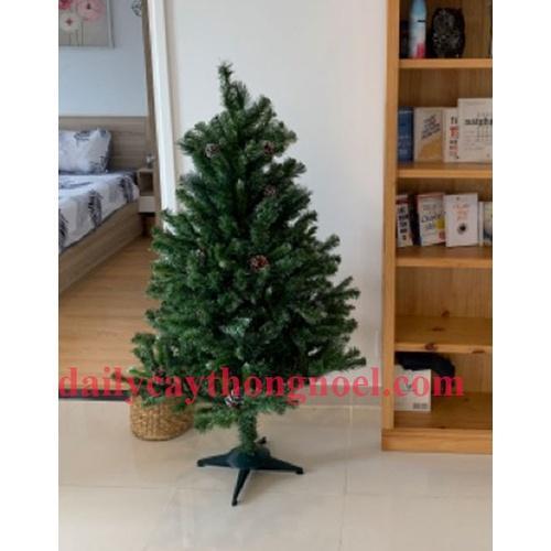 Cây thông noel 3 loại lá gắn trái thông 1m5