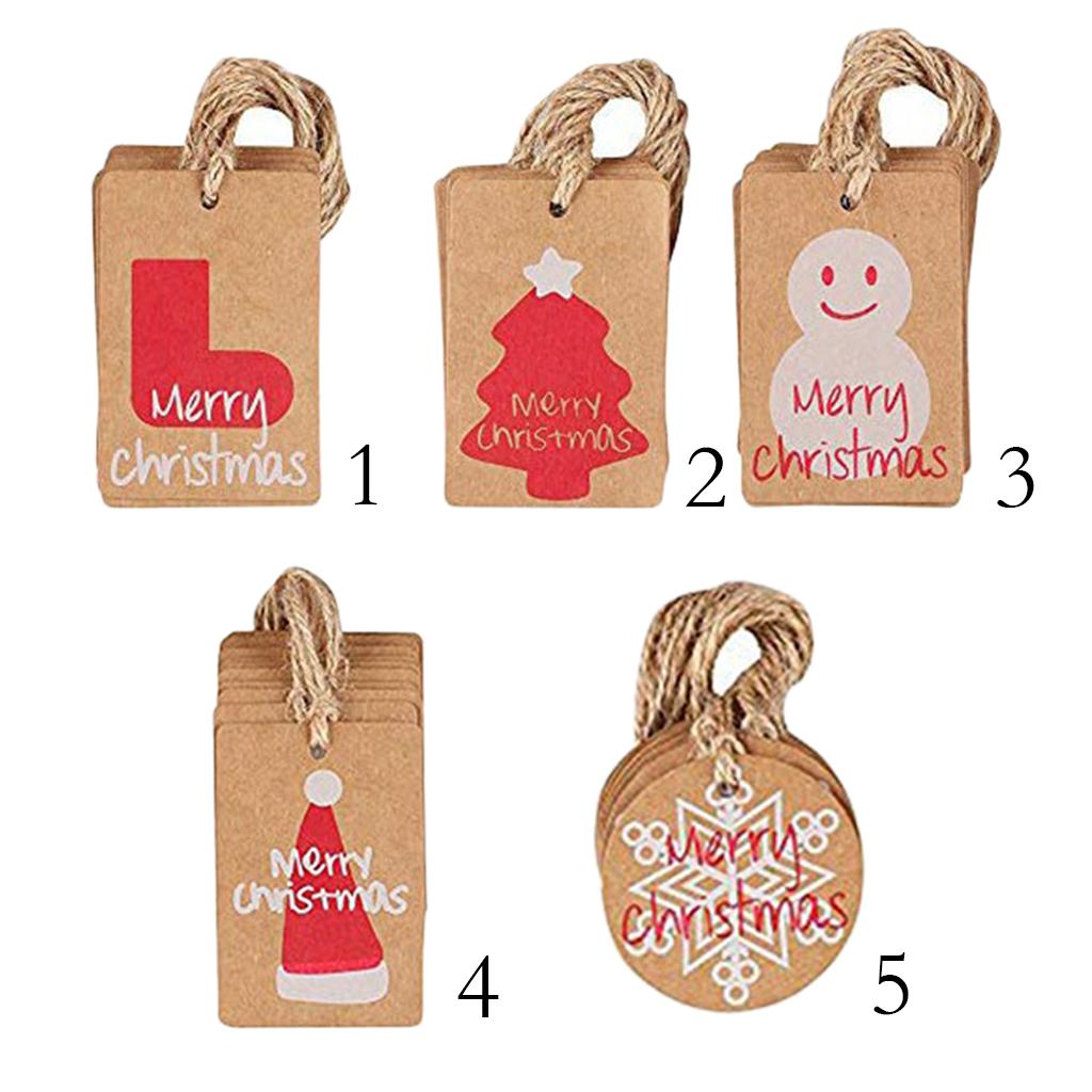 100 Pcs / Set Gift Tag Paper Tag Hanging Labels Hanging Tags Signs Pendant Paper Labels
