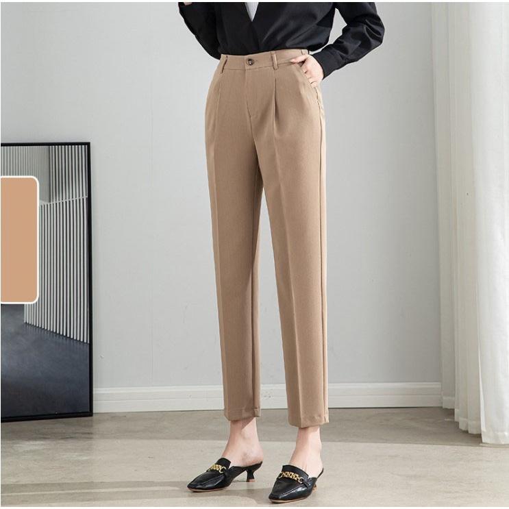 Quần baggy lưng chun sau, kiểu dáng đứng, chất vải tuyết mưa mềm mịn