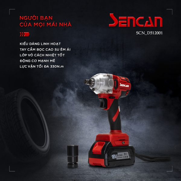 Máy bắt ốc dùng pin Sencan  D512001