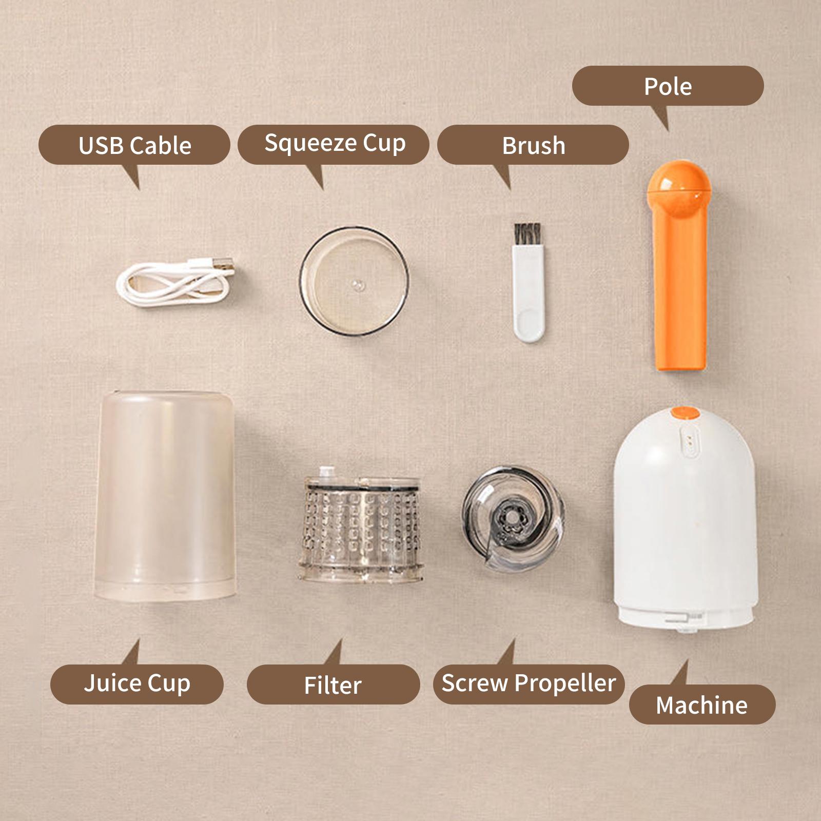 Máy Ép Trái Cây Cầm Tay 180Ml Sạc Usb