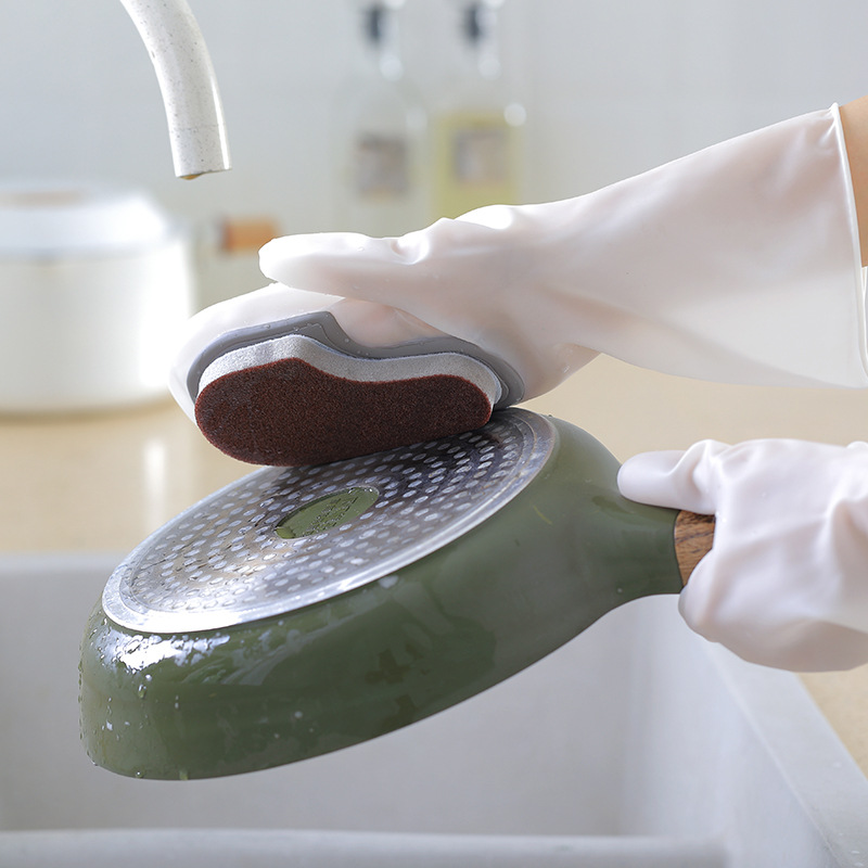 Găng tay silicon đính kèm bàn cọ rửa các loại tiện dụng GD13 giao màu ngẫu nhiên và các mã khác