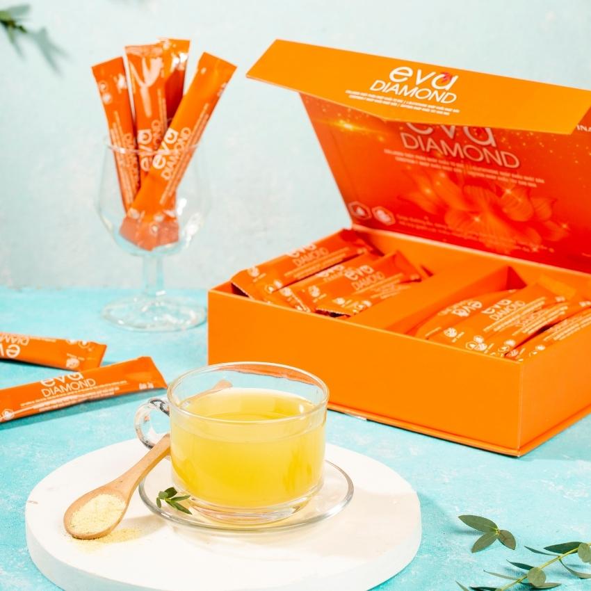 { combo 2 ] Eva Diamond Thải Độc Đẹp Da cân bằng nội tiết giảm tình trạng nóng trong bốc hỏa da khô sạm