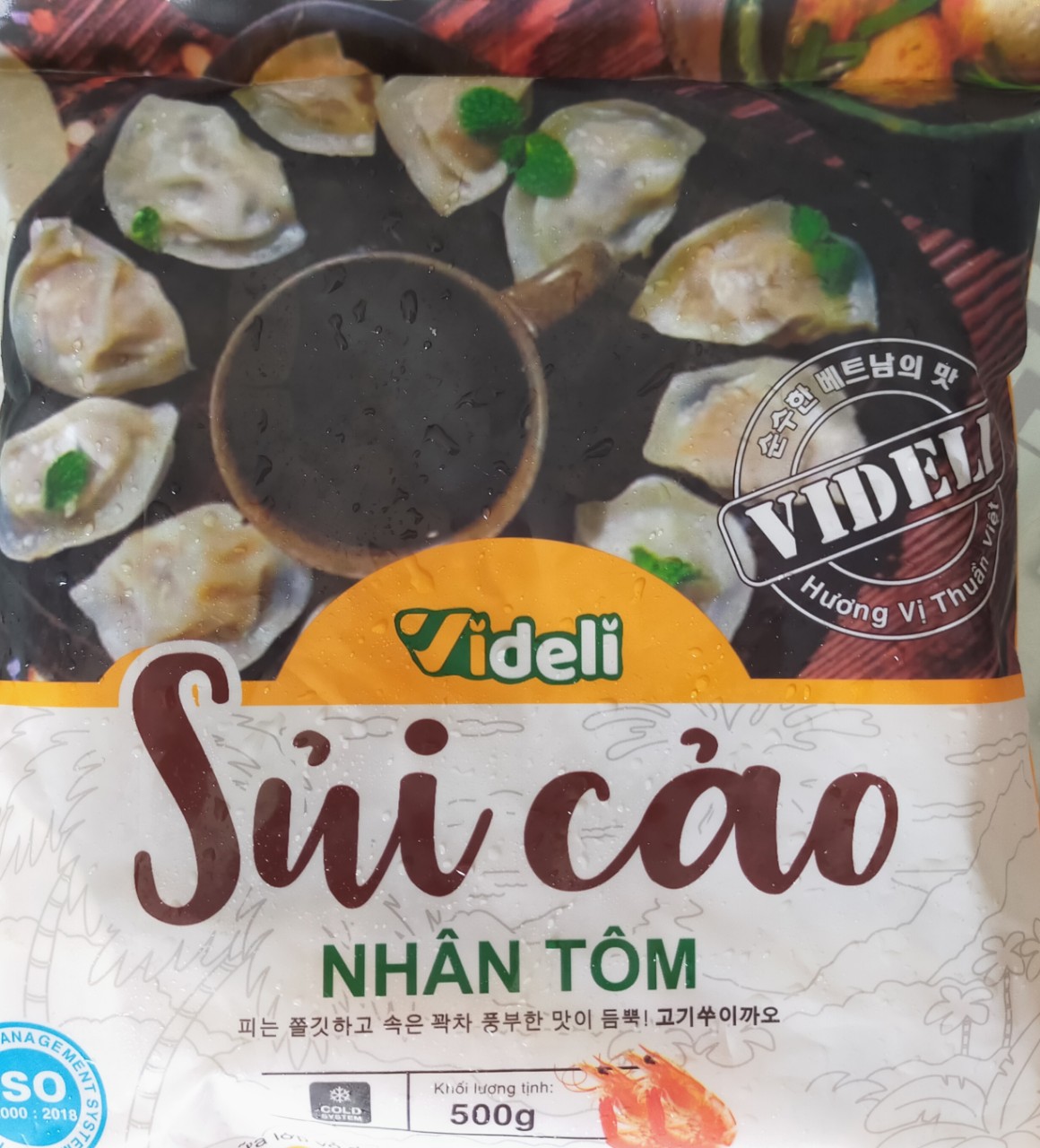 Sủi Cảo Tôm Videli - 500g/gói