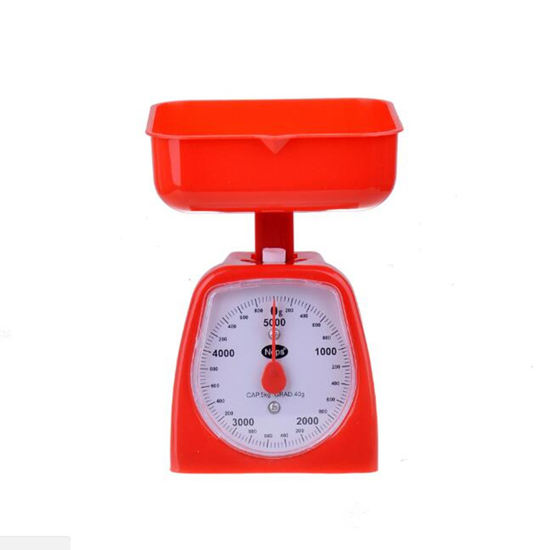 Cân đồng hồ nhà bếp mini bằng nhựa 5kg