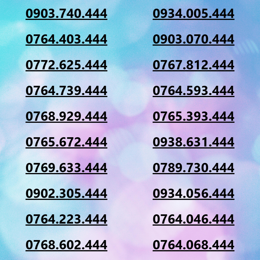 Sim Mobifone tam hoa 444 tượng trưng cho sự bền lâu, viên mãn ưu đãi data 4G/5G  180GB[SIM CHƯA KÍCH HOẠT, PHẢI ĐĂNG KÝ)- HÀNG CHÍNH HÃNG