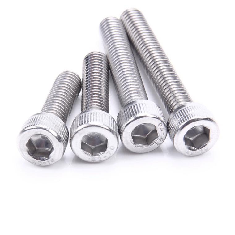 Combo 50c bulong lục giác chìm ĐẦU TRỤ INOX 304 M4, M4X12, M4X16, M4X20,M4X25