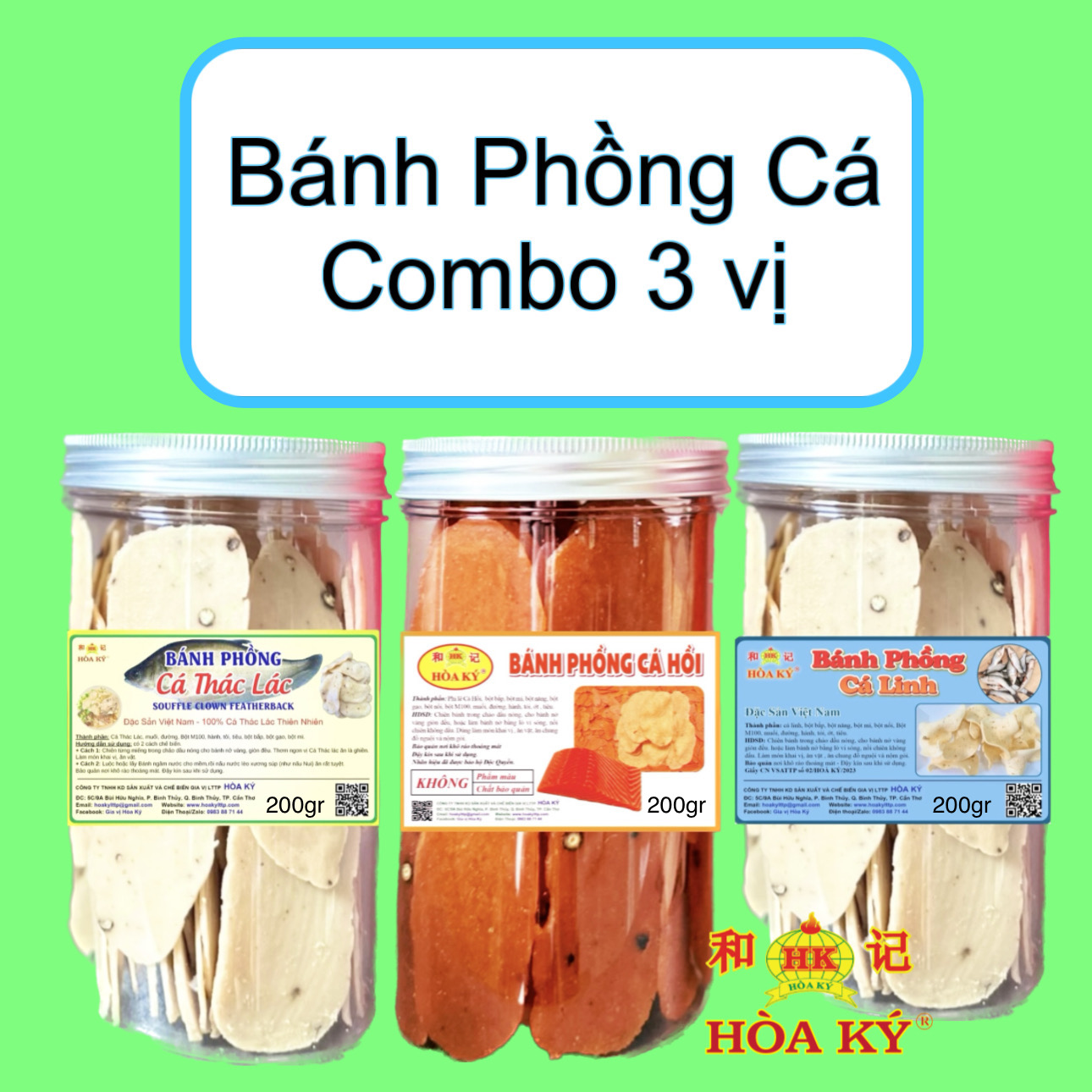 Bánh Phồng Cá Combo 3 Vị Cá