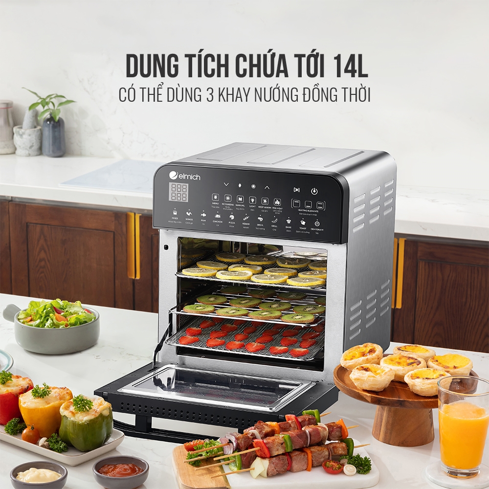 Nồi Chiên Không Dầu Elmich AFE-3950 (14Lít) - Hàng Chính Hãng