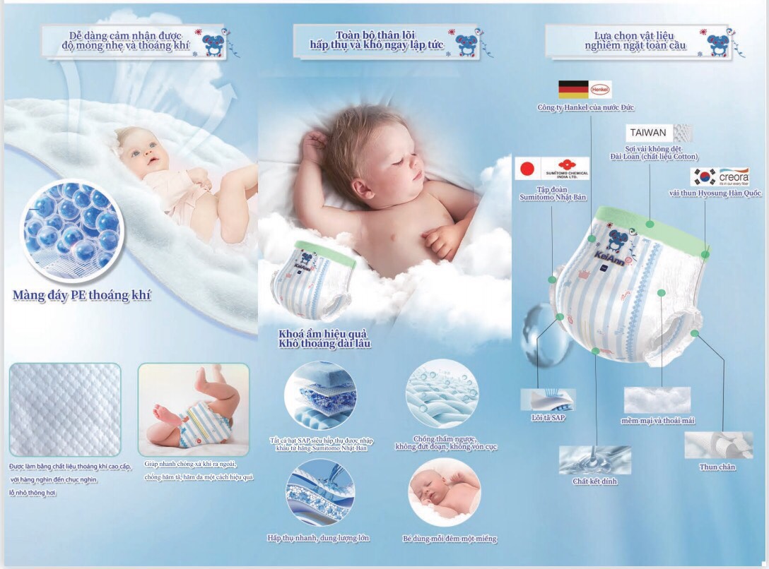 Ta quan cao cap keiann 4xl 40+2 mieng mua 2bich tang 1 mon qua cho be