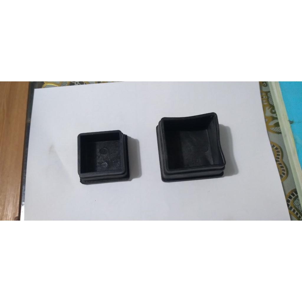 COMBO Bộ 10 chiếc Bịt nhựa loại 25x25, bịt đầu ống sắt hộp, núm, chụp, chân đế, nút cao su, chân bàn, ghế, ống hộp.