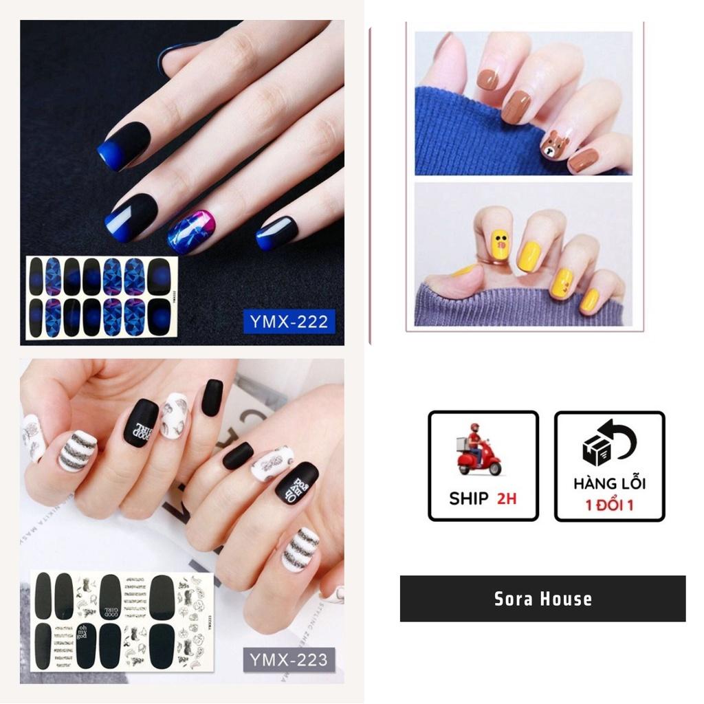 Dán Móng Tay | Nail Sticker 3D Chống Thấm Nước Tặng Dũa